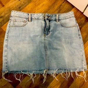 Light wash PACSUN jean skirt. Never worn